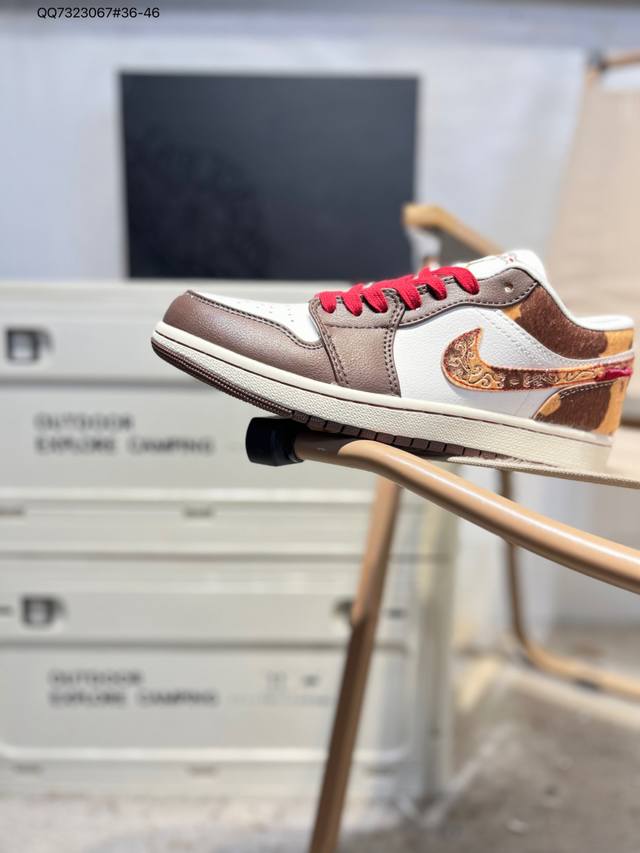 马年限定 乔丹Air Jordan 1 Low Aj1低帮系列篮球鞋 官方同步配色 原装级产物 #拒绝公底 立体鞋型 细节完美 高清洁度Iq5321 Qq732