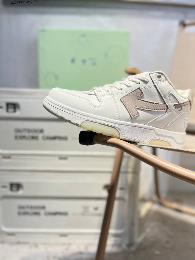 Off潮牌Ow老爹鞋White Odsy 箭头增高登山厚底情侣增高休闲运动鞋 Odsy-1000 Chunky Arrow复古跑鞋系列 帮面：网纱十革料 脚垫：