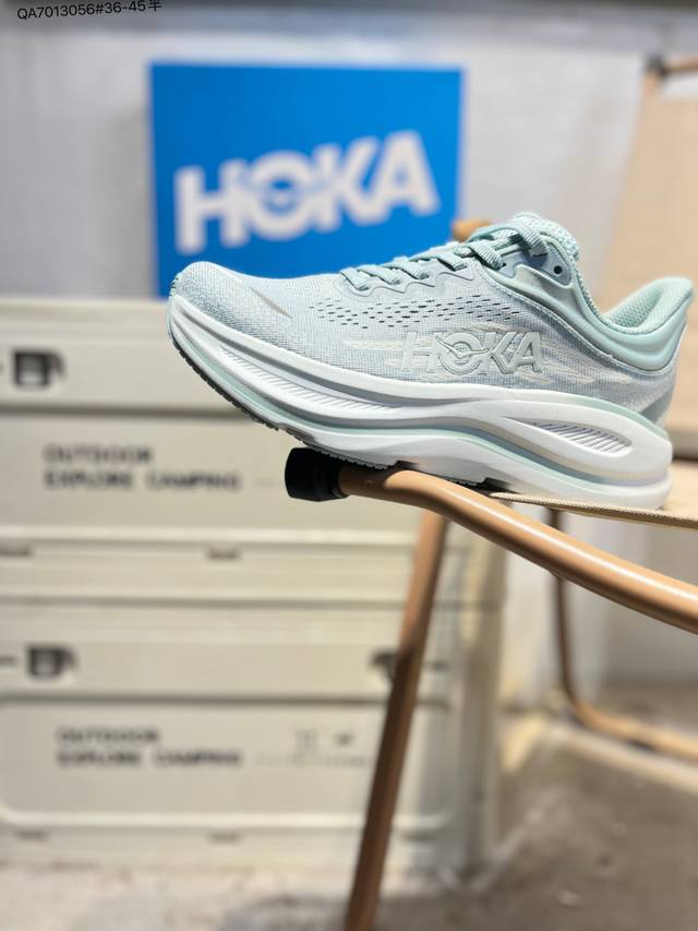 Hoka One One Bondi 9 复古舒适防滑耐磨 低帮 山地户外跑步鞋 货号:1162012 Qa7013056#36-45半