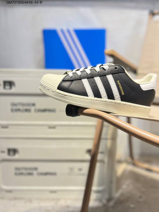 全新配色# 阿迪达斯Adidas三叶草 Originals Superstar 贝壳头系列低帮经典百搭休闲运动鞋Id4676 Qm70 54#36-45半