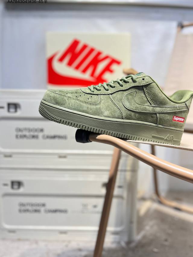 Nk Air Force 1'07 Low 空军一号低帮休闲板鞋 #定制皮料 原楦原纸板 纯正空军版型 高清洁度 内置全掌气垫Df0188 Aa7843041#