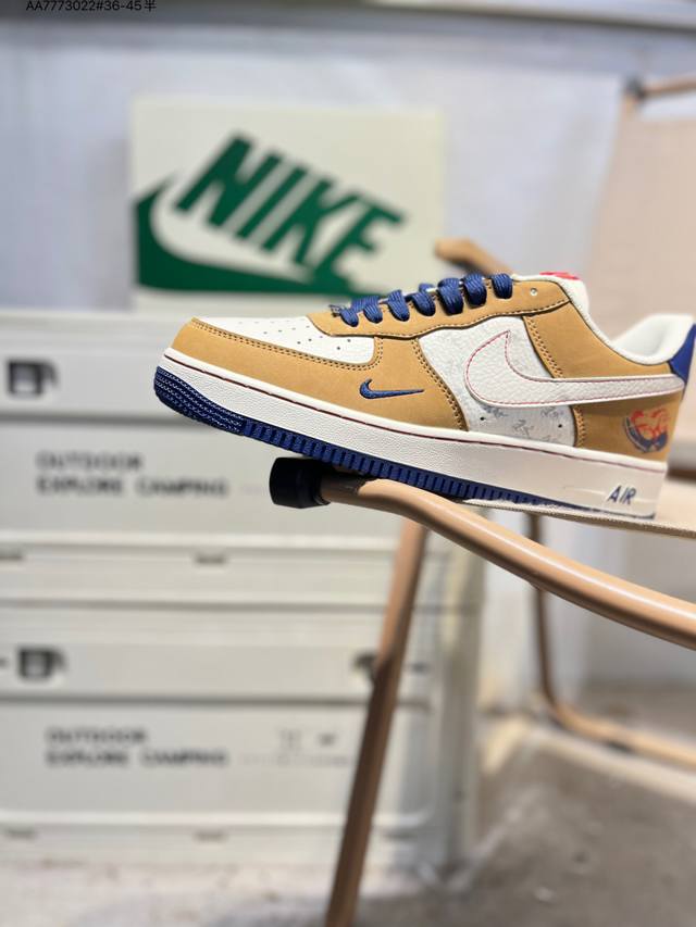 Nk Air Force 1'07 Low 空军一号低帮休闲板鞋 #定制皮料 原楦原纸板 纯正空军版型 高清洁度 内置全掌气垫Nh0601 Aa7773022#
