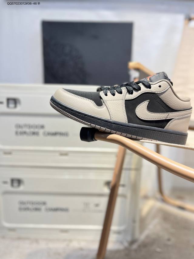 公司级头层皮乔丹Air Jordan 1 Low Aj1低帮系列篮球鞋 官方同步配色 原装级产物 #拒绝公底 立体鞋型 细节完美 高清洁度Ib7109 Qqs7