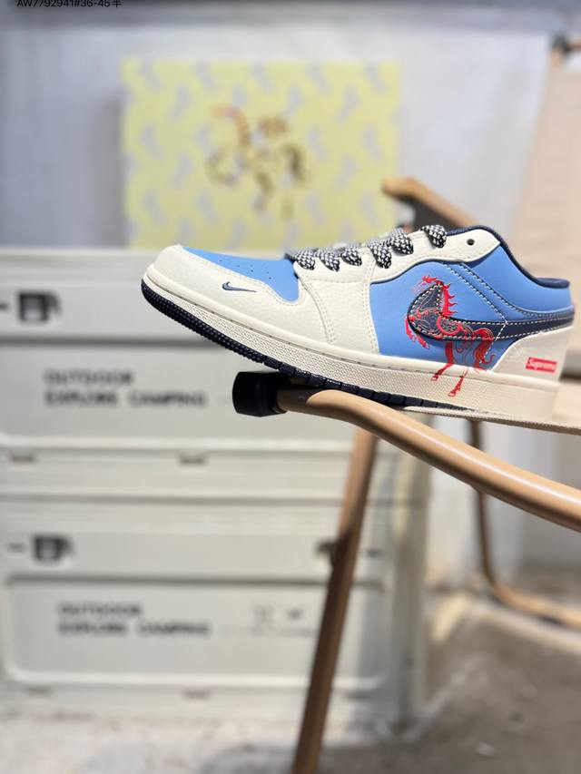 公司级头层皮乔丹Air Jordan 1 Low Aj1低帮系列篮球鞋 官方同步配色 原装级产物 #拒绝公底 立体鞋型 细节完美 高清洁度Xx2610 Aw77