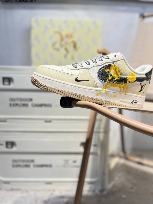 Nk Air Force 1'07 Low 空军一号低帮休闲板鞋 #定制皮料 原楦原纸板 纯正空军版型 高清洁度 内置全掌气垫Zh2598 Aa7792939#