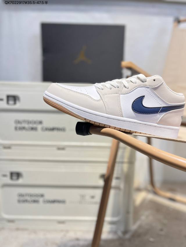 公司级头层皮乔丹Air Jordan 1 Low Aj1低帮系列篮球鞋 官方同步配色 原装级产物 #拒绝公底 立体鞋型 细节完美 高清洁度553558 Qx70
