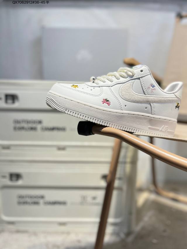 马年限定 Nk Air Force 1'07 Low 空军一号低帮休闲板鞋 #定制皮料 原楦原纸板 纯正空军版型 高清洁度 内置全掌气垫Iq1143 Qx706