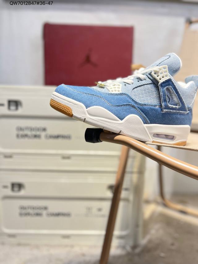 Air Jordan 4 Retro Black Military Blue 迈克尔 乔丹Aj4代中帮复古休闲运动文化篮球鞋Ct8527 Qw7012847#3