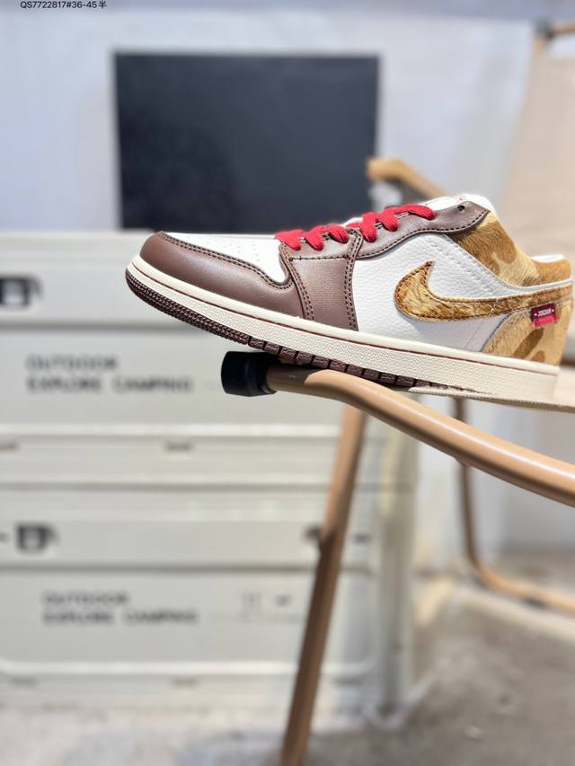 马年限定 公司级头层皮乔丹Air Jordan 1 Low Aj1低帮系列篮球鞋 官方同步配色 原装级产物 #拒绝公底 立体鞋型 细节完美 高清洁度Iq5321