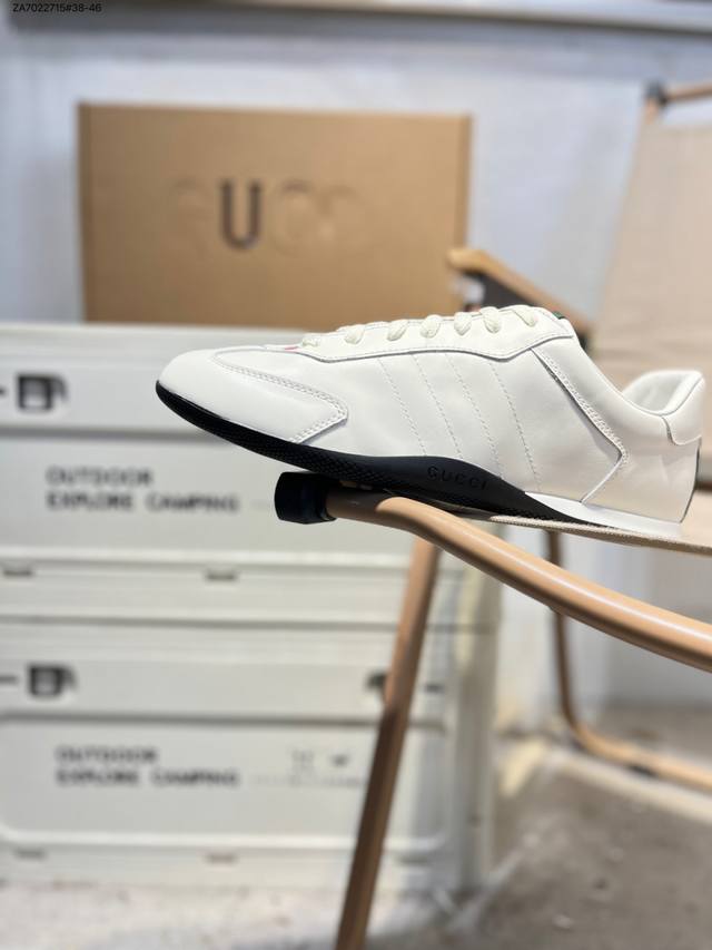 Gucci古驰Shift系列情侣款 复古德训鞋2025早秋新款运动鞋 顶级版本 原版购入开发做货Gucci Shift系列全新上市，轻盈设计 焕新诠释运动风尚。