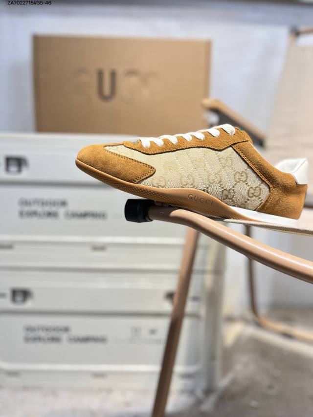 Gucci古驰Shift系列情侣款 复古德训鞋2025早秋新款运动鞋 顶级版本 原版购入开发做货Gucci Shift系列全新上市，轻盈设计 焕新诠释运动风尚。