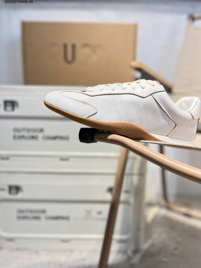 Gucci古驰Shift系列情侣款 复古德训鞋2025早秋新款运动鞋 顶级版本 原版购入开发做货Gucci Shift系列全新上市，轻盈设计 焕新诠释运动风尚。