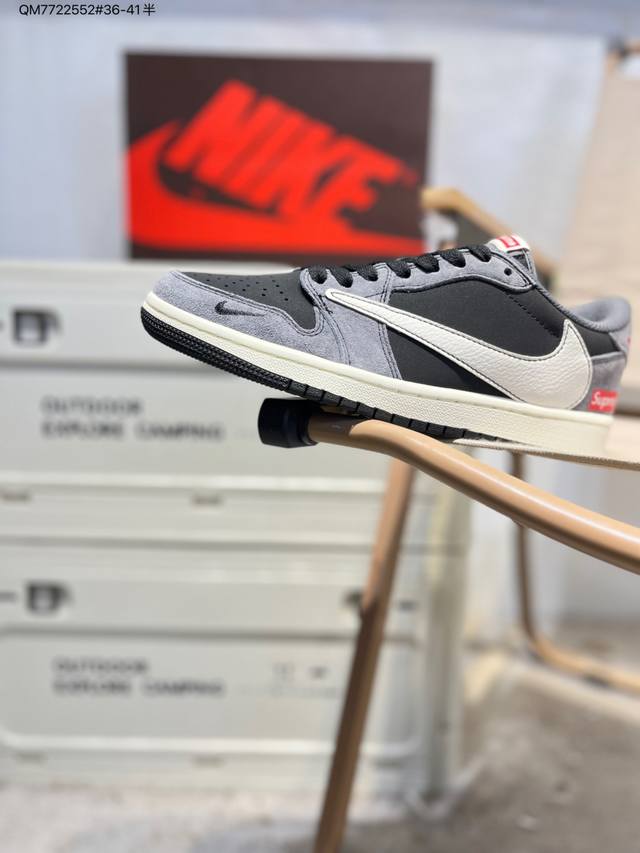 福利特价 公司级头层皮Air Jordan 1 Low Golf Sp Neutral Oliv Aj1乔丹一代高尔夫版系列低帮经典复古文化休闲运动鞋“Ts联名