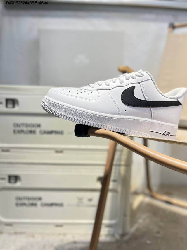 Nk Air Force 1'07 Low 空军一号低帮休闲板鞋 #定制皮料 原楦原纸板 纯正空军版型 高清洁度 内置全掌气垫Cj0052 Qx7062524#