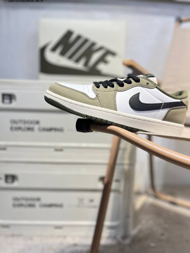 公司级头层皮乔丹Air Jordan 1 Low Aj1低帮系列篮球鞋 官方同步配色 原装级产物 #拒绝公底 立体鞋型 细节完美 高清洁度Hq6998 Qw70