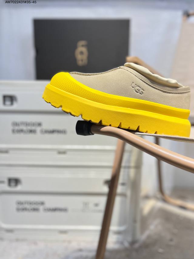 Ugg 百搭单品 秋冬新品,机能撞色王一博代言热门大爆款！ 半包头套脚进口隆丰一级羊皮毛一体 代购专供品质 高弹Modern中底 外置防滑大底 套脚抽绳设计 穿