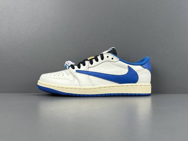 渠道优势 ！ 纯原 Aj1倒钩 Travis Scott X Fragment Design X Jordan Air Jordan 1 Low Og Sp 倒