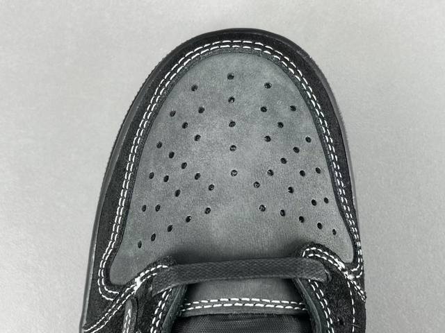 渠道优势 ！ 纯原 Aj1倒钩 Travis Scott X Jordan Air Jordan 1 Low Retro Og Sp 黑武士 减震耐磨 低帮 复