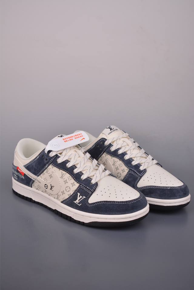Nike Sb Dunk Low Lv联名 纯原大厂出品 极力推荐 原装头层材料 独家版型蒸餾加工 帶來的是更好的视觉和脚感体验 大厂纯原品质出货 清洁度 电绣