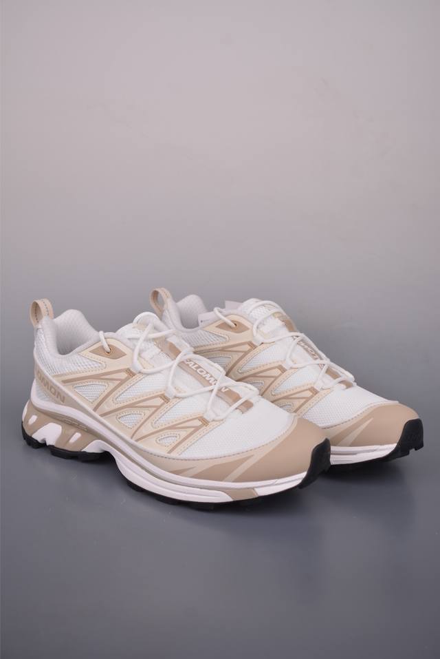 法国户外品牌-萨洛蒙 Salomon Xt-6 Expanse探索者系列 纯原版本 潮流越野机能户外休闲运动跑步鞋 采用透气网布与防护皮革组合鞋面材质 牛角扣系