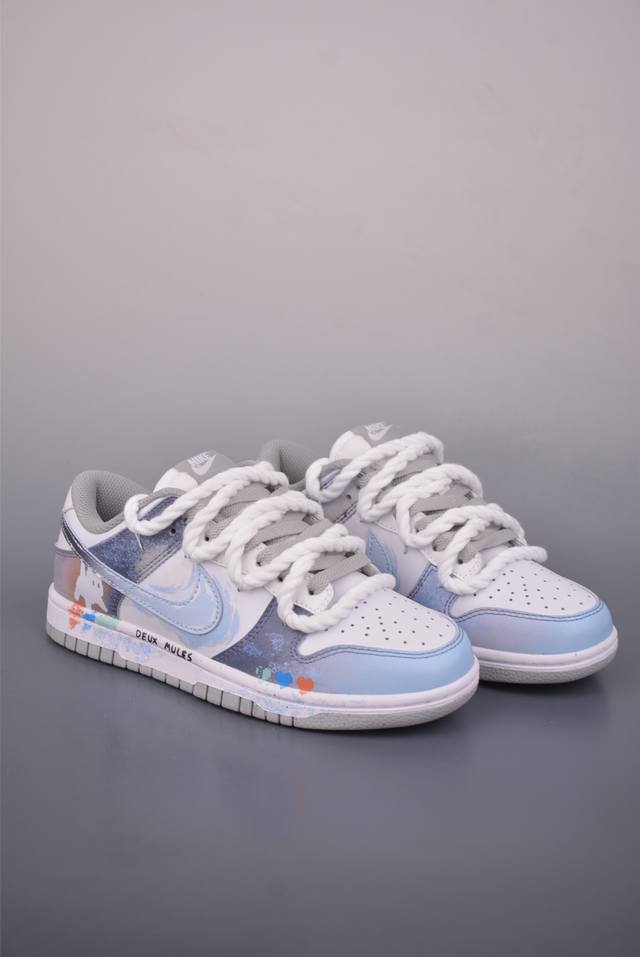 Nike Sb Dunk Low 手绘涂鸦 解构绑带 纯原大厂出品 极力推荐 原装头层材料 独家版型蒸餾加工 帶來的是更好的视觉和脚感体验 大厂纯原品质出货 清