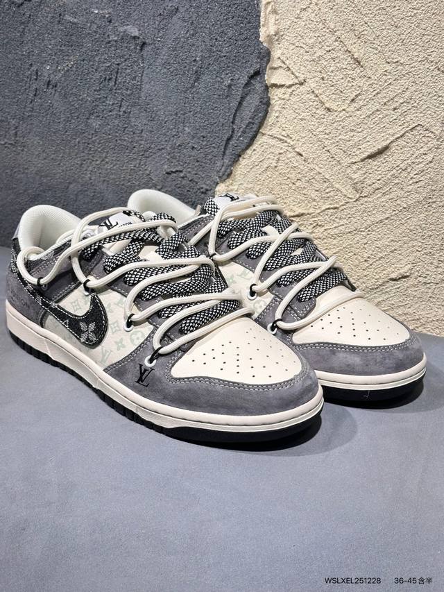 奢潮王炸联名！Aj1 Low X Lv 重塑街头奢华新高度 当Air Jordan 1 Low的传奇篮球基因邂逅Louis Vuitton的高奢匠心，这双Cx5