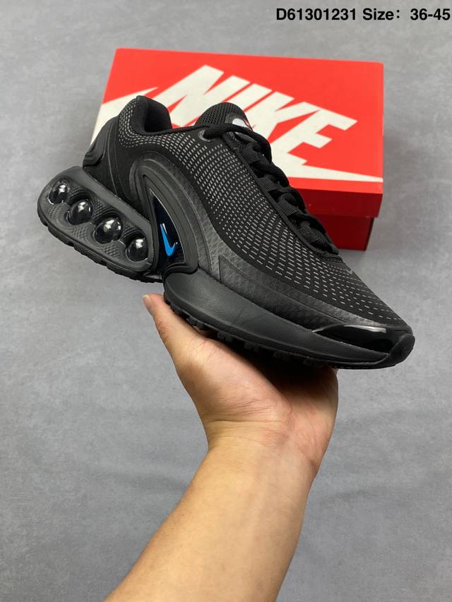 公司级Nike Air Max Dn8 耐克 全新气垫跑鞋 #全新鞋款在同侧采用了四个圆柱仓式的设计 不仅有防滑耐磨性功能 还搭配了周围一圈柔软的泡棉材质 提供