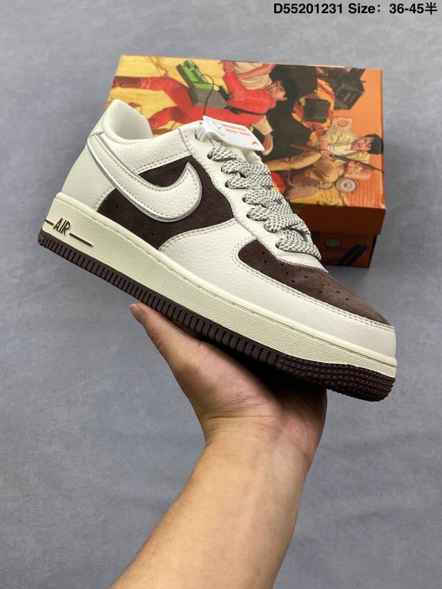 Nike Air Force 1 ‘07 Low 空军一号低帮 运动鞋 休闲鞋 折边针车 工艺难度大 原楦头原纸板 原装鞋盒 定制五金配件 内置全掌气垫 原厂鞋