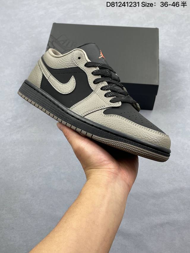 耐克 乔丹Air Jordan 1 Low Aj1 乔1 乔丹1代Aj1 低帮复古文化休闲运动篮球鞋。该鞋款从 1985 年元年款汲取设计灵感，焕新演绎简约经典