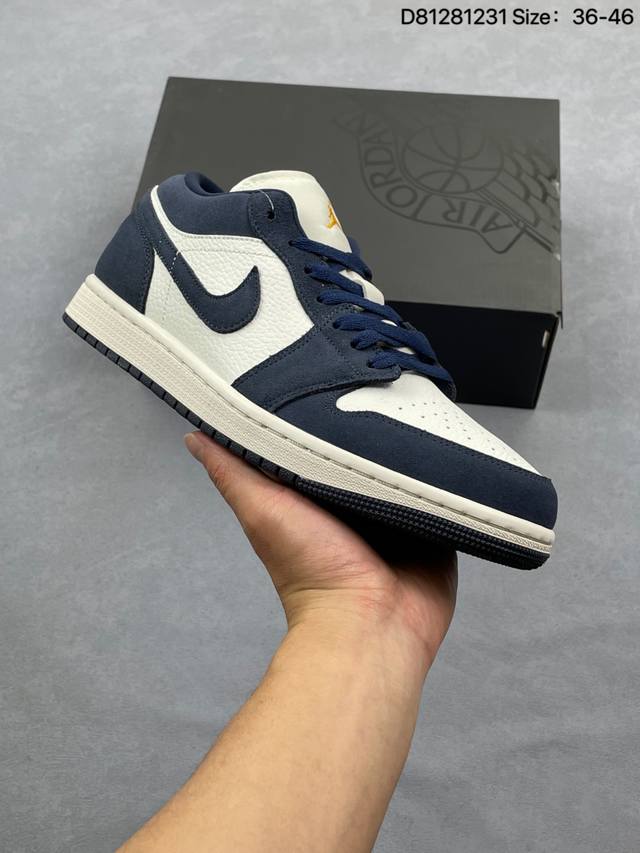 耐克Nike Wmns Air Jordan 1 Low Gs”Team Gold“Aj1乔丹一代低帮经典复古文化休闲运动篮球鞋 货号：Io7447 尺码：如图