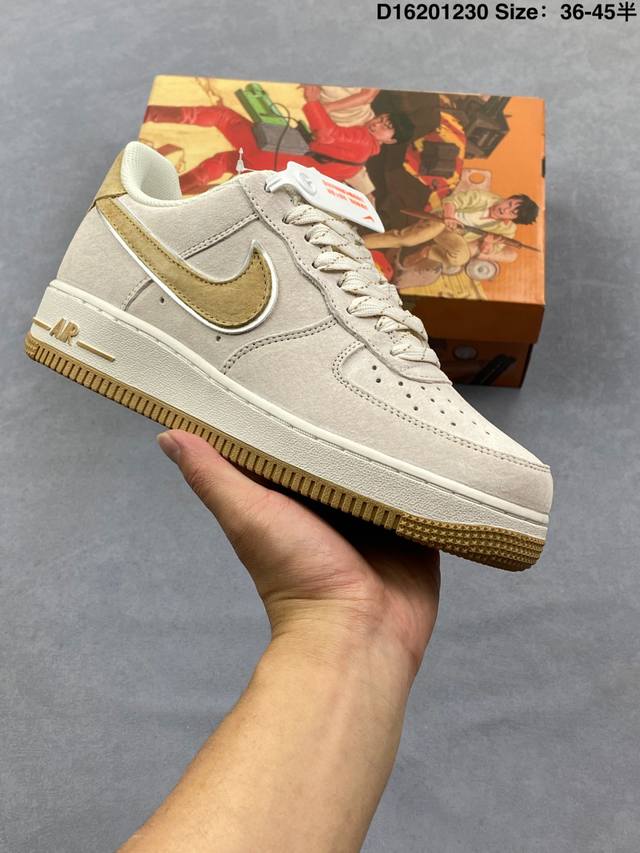 公司级 Af1耐克 Nike Air Force 1 ‘07 Low 空军一号 厚底增高百搭运动板鞋 原楦头原纸板 打造纯正空军版型，专注外贸渠道 全掌内置蜂窝