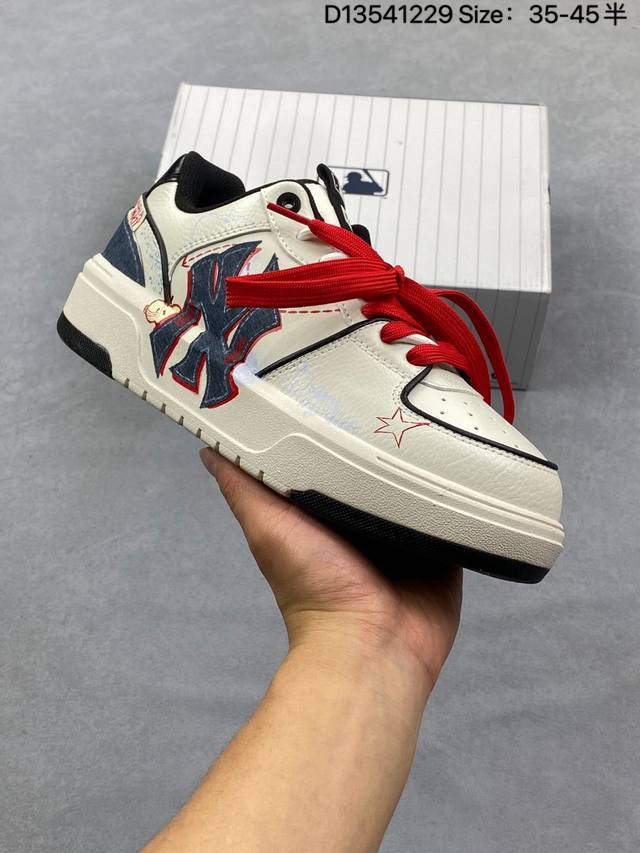 Mlb Chunky Liner pu ‘Diy定制’ 简约时尚 百搭 防滑防水减震 低帮 板鞋 货号:3Asxca12N K0001 尺码:35 36 36.