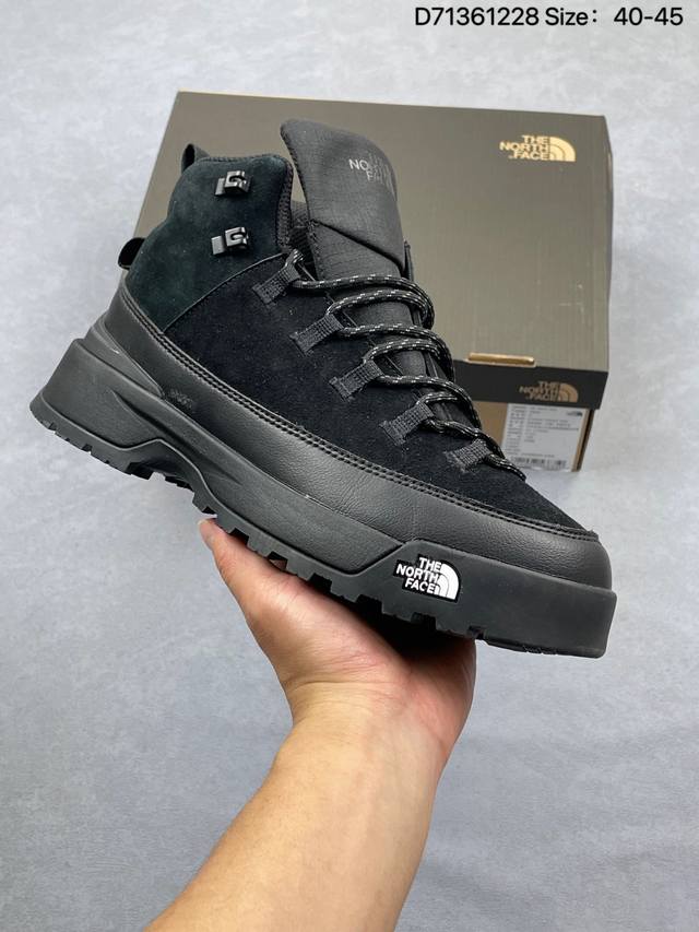 著名户外品牌-北面 The North Face Glenclyffe Low 格伦斯尼斯系列中帮 采用防剐蹭复合牛津布料组合模塑鞋头橡胶片鞋面材质#中底嵌入E