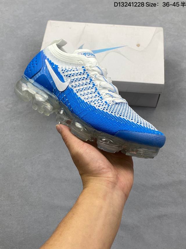 Nike Air Vapormax Flyknit 2.0 二代大气垫百搭慢跑鞋#进口针织机台 原面打造坚挺科技针织#公司原底气垫 细节诠释一切质疑#原产标加持