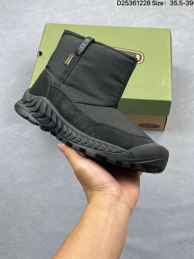 科恩 Hyke X Keen Hoodzerra Brown 圆头 减震耐磨 中帮防水户外功能鞋 Keen再度携手Hyke推出全新合作鞋款 此次合作以超越出身、