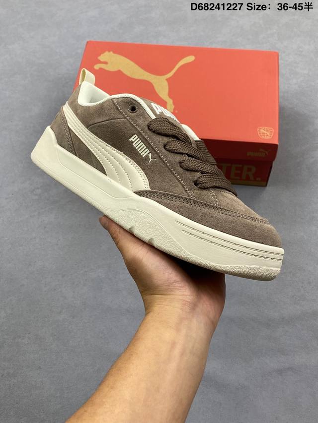 puma年度王炸单品 puma彪马 park Lifestyle Raw低帮 蕾哈娜联名面包鞋男女同款复古休闲 板鞋 货号：401606-13 Size:36～