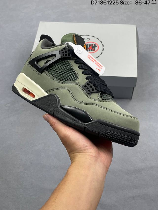 Nike Air Jordan 4 Retro 耐克迈克尔 乔丹Aj4代中帮复古休闲运动文化篮球鞋 原厂材料Tpu超Q弹网格材质 缜密拉帮及中底钢印细节 组合开