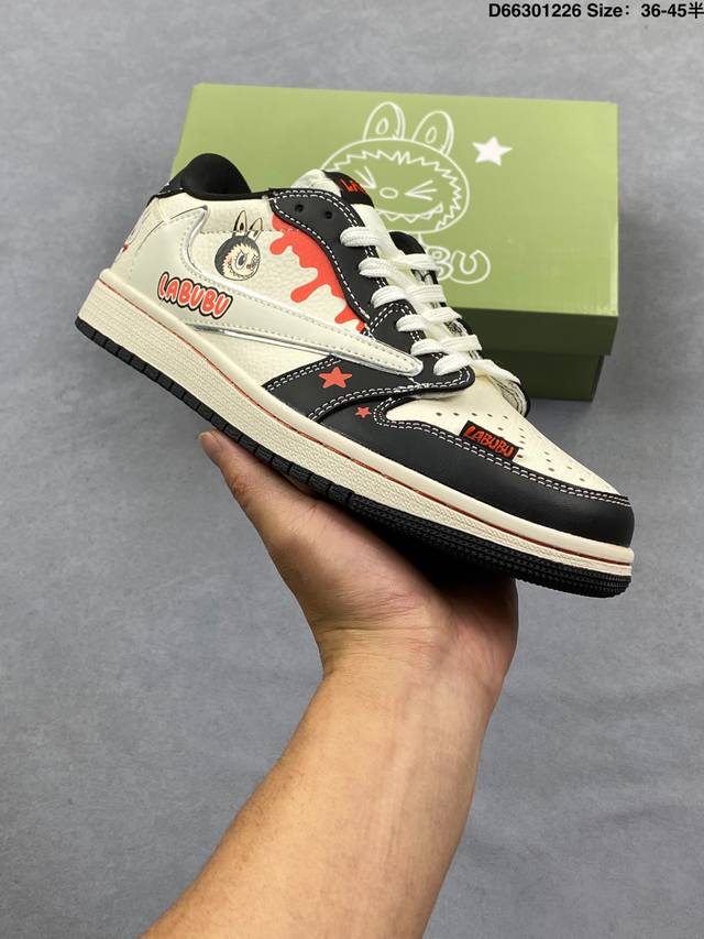 Travis Scott X Fragment Design X Air Jordan 1 Low Og Sp Aj1 乔1 Off联名 星光灰 低帮文化休闲板
