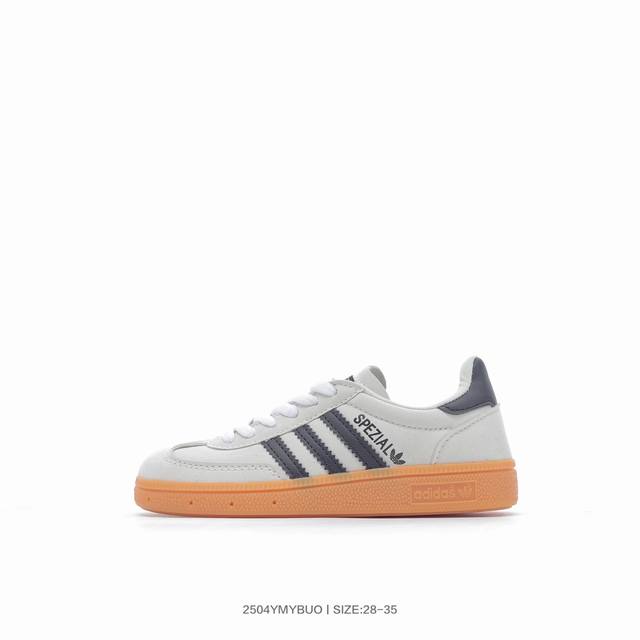 集 阿迪达斯 Adidas Handball Spezial 三叶草童鞋学院风复古休闲板鞋 Ji4471 码数：28 29 30 31 32 33 34 35