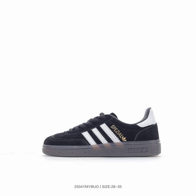 阿迪达斯 Adidas Handball Spezial 三叶草童鞋学院风复古休闲板鞋 Ji4471 码数：28 29 30 31 32 33 34 35 编号