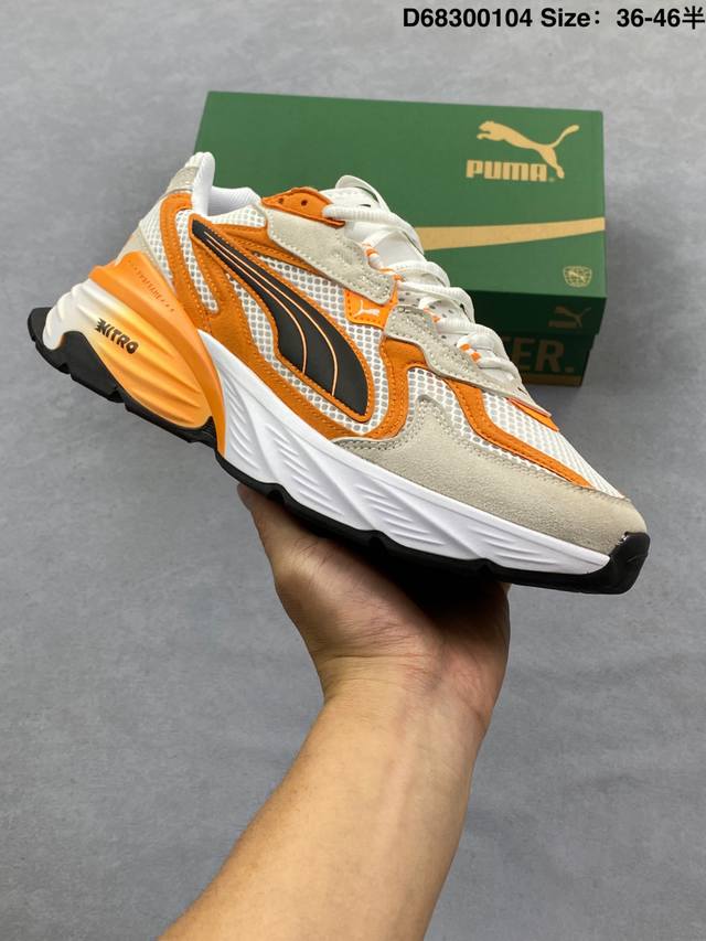 公司级Puma Fade Nitro Ls 彪马 百搭舒适 透气 支撑跑步鞋 DDD 货号:406203-04 DDD 尺码:36 37 37.5 38 38.