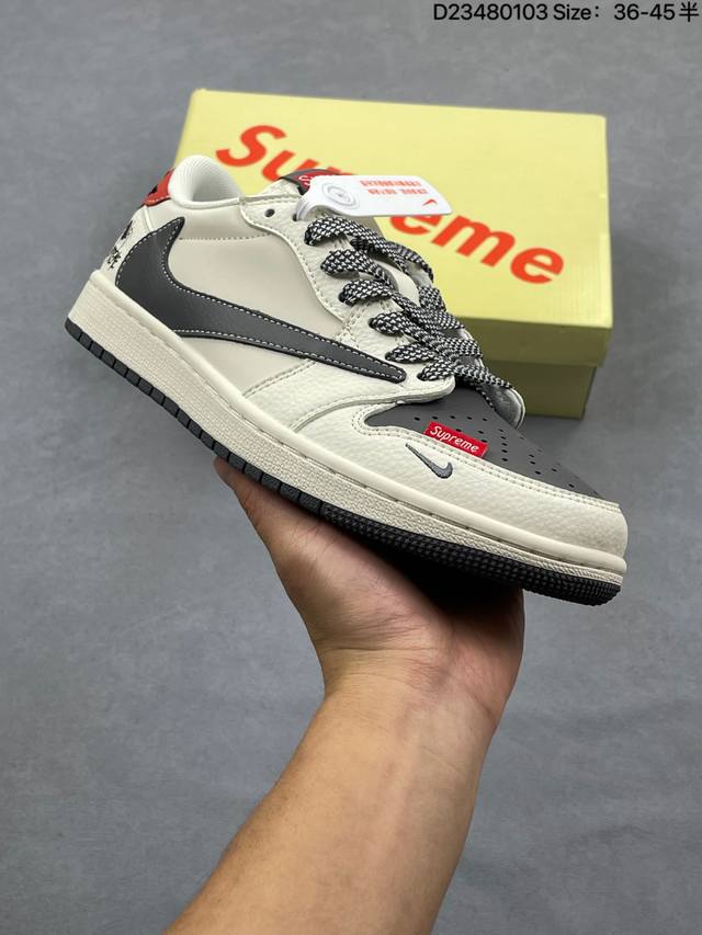 Nike Aj1倒勾Travis Scott X Air Jordan 1 DDD Reverse Mocha Aj1乔1 联名倒钩 低帮文化篮球鞋 DDD 货