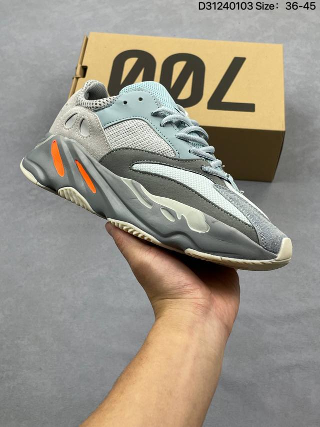 阿迪达斯 侃爷Kanye West X Adidas Yeezy Boost Foam Runner 700 V3”Azael“椰子700 V3低帮复古休闲动运
