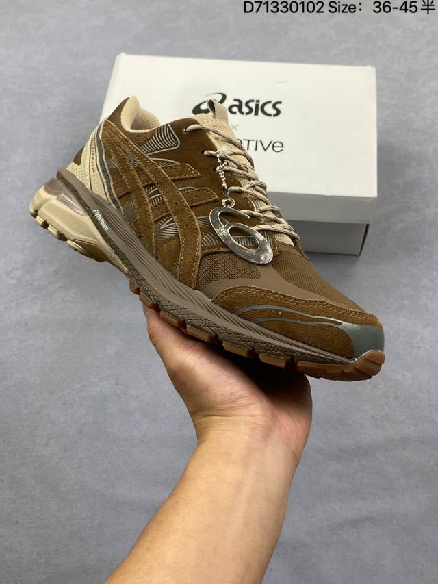 Asics Gel-1130 复古单品 DDD 采用透气网眼布鞋面材质 中底3D可视Gel缓震胶效果 升级Eva全新缓震中底部位科技组合耐磨橡胶外底片 DDD