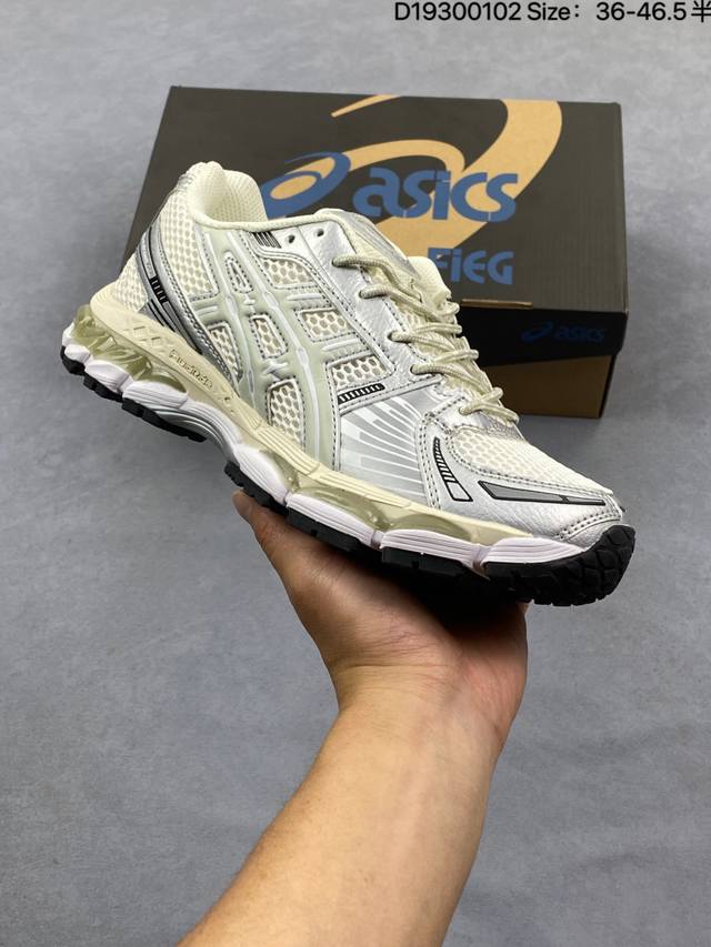 Asics Gel-Kayano 12.1亚瑟士运动休闲透气专业跑鞋 DDD 采用工程弹性双层再生针织密度鞋面材质 DDD 后跟3D可视Gel缓震乳胶物料 DD