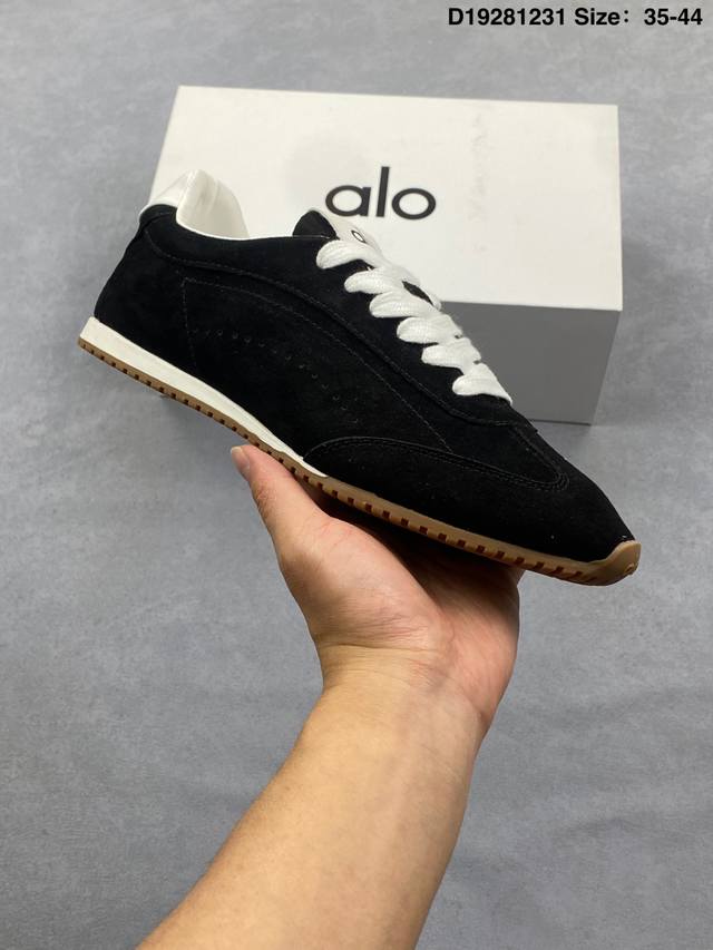 Alo Yoga 最新爆款Sunset Sneaker系列 休闲 运动鞋 老钱风 系带 阿甘鞋 德训鞋 DDD 原版开发 舒适百搭 网布减震透气支撑耐磨低帮 D