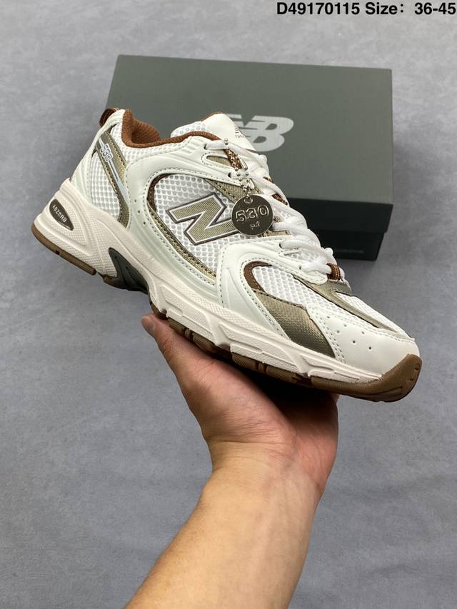 新百伦 New Balance 530 复古跑鞋 小红书爆款 官网售罄这双鞋确实是Nb家经典复古款式之一，以全新科技诠释，成功打造530鞋款，鞋面在保持530基