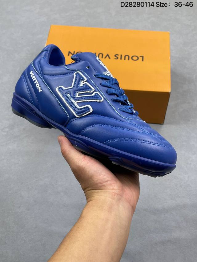 Lv路易威登Louis Vuitton Trail Sneaker Low休闲运动文化百搭篮球板鞋 致Tpr光泽鞋底#耐弯折滴塑支持片#鞋垫嵌入超软脚感乳胶材质