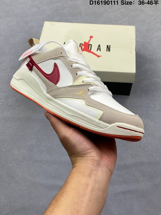 Nike Air Jordan Cmft Era 马年限定 DDD 舒适简约低帮运动鞋 实拍首发 DDD 鞋面大面积的网眼透气性拉满 DDD 中底的大面积泡棉超