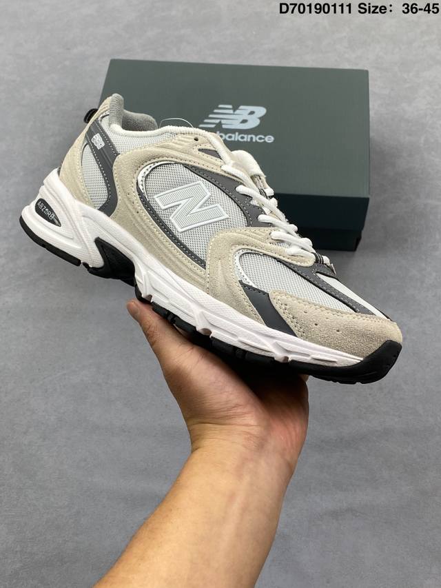 新百伦 Nb530 New Balance 530 复跑古鞋Nb530这鞋双确实是Nb家经复典古款式之一，以全科新技诠释，成打功造530鞋款。鞋面保在持530基